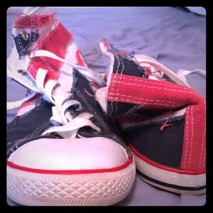 Union Jack High Top Converse Size 8